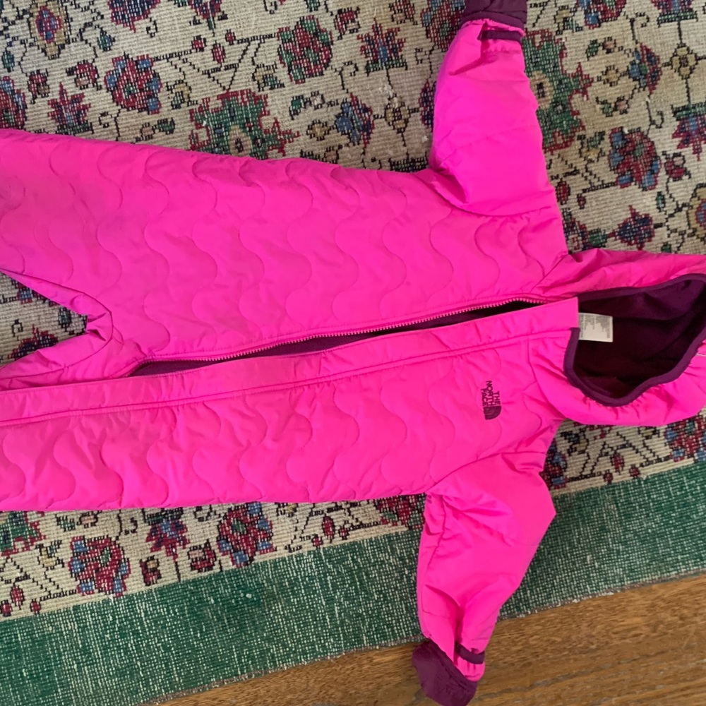 Hot pink toddler snow suit